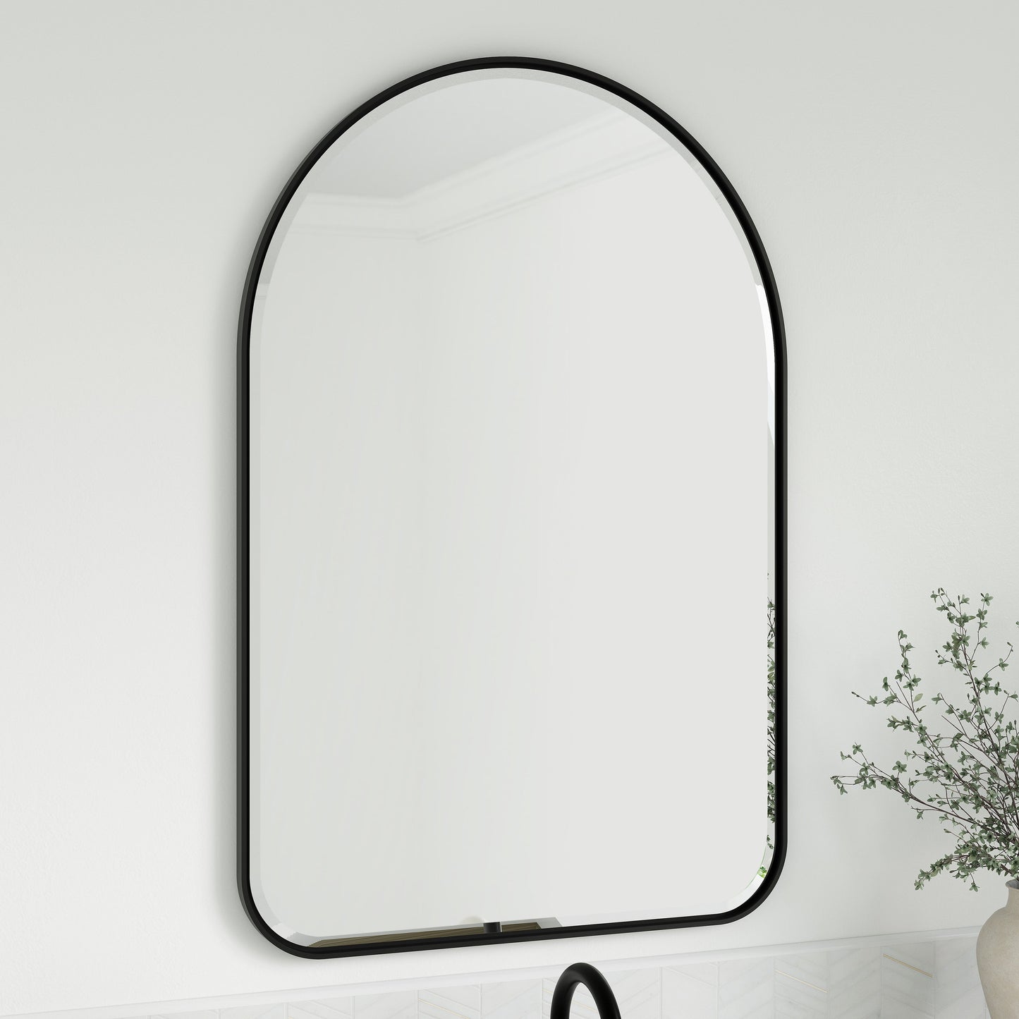 
                  
                    Rohe 24" Arched Mirror in Matte Black James Martin Vanities 
                  
                