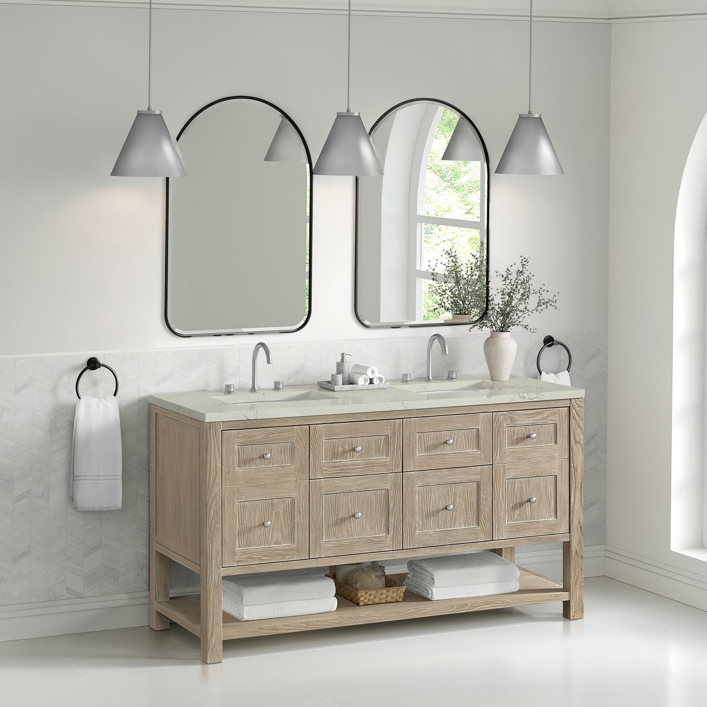 
                  
                    Rohe 24" Arched Mirror in Matte Black James Martin Vanities 
                  
                