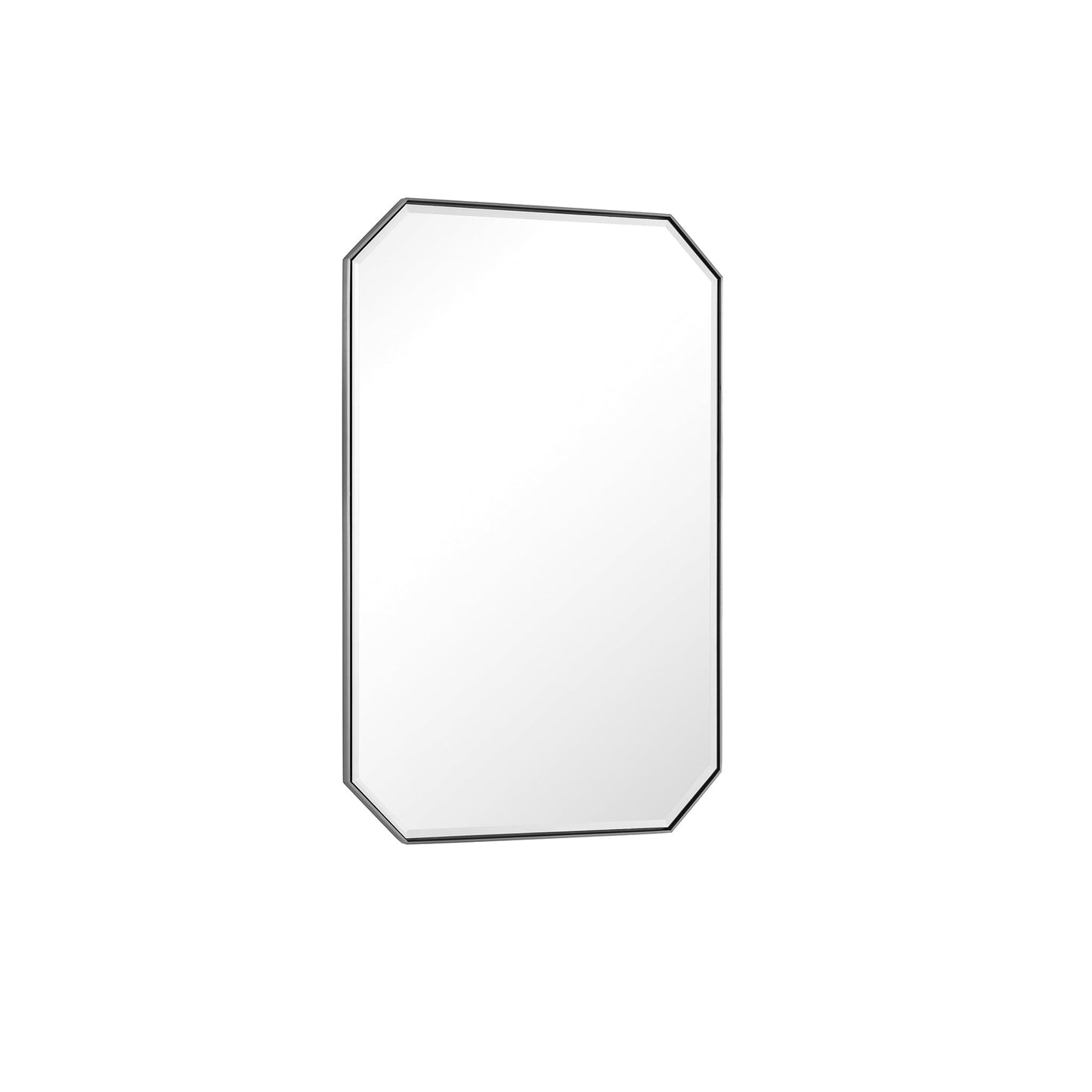 
                  
                    Rohe 24" Octagonal Mirror in Satin Nickel Mirror James Martin Vanities 
                  
                