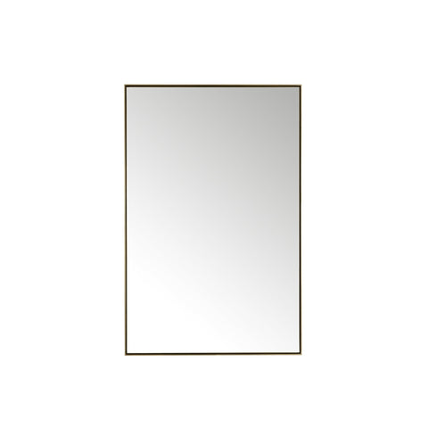 Rohe 26" Rectangular Mirror in Champagne Brass Mirror James Martin Vanities 
