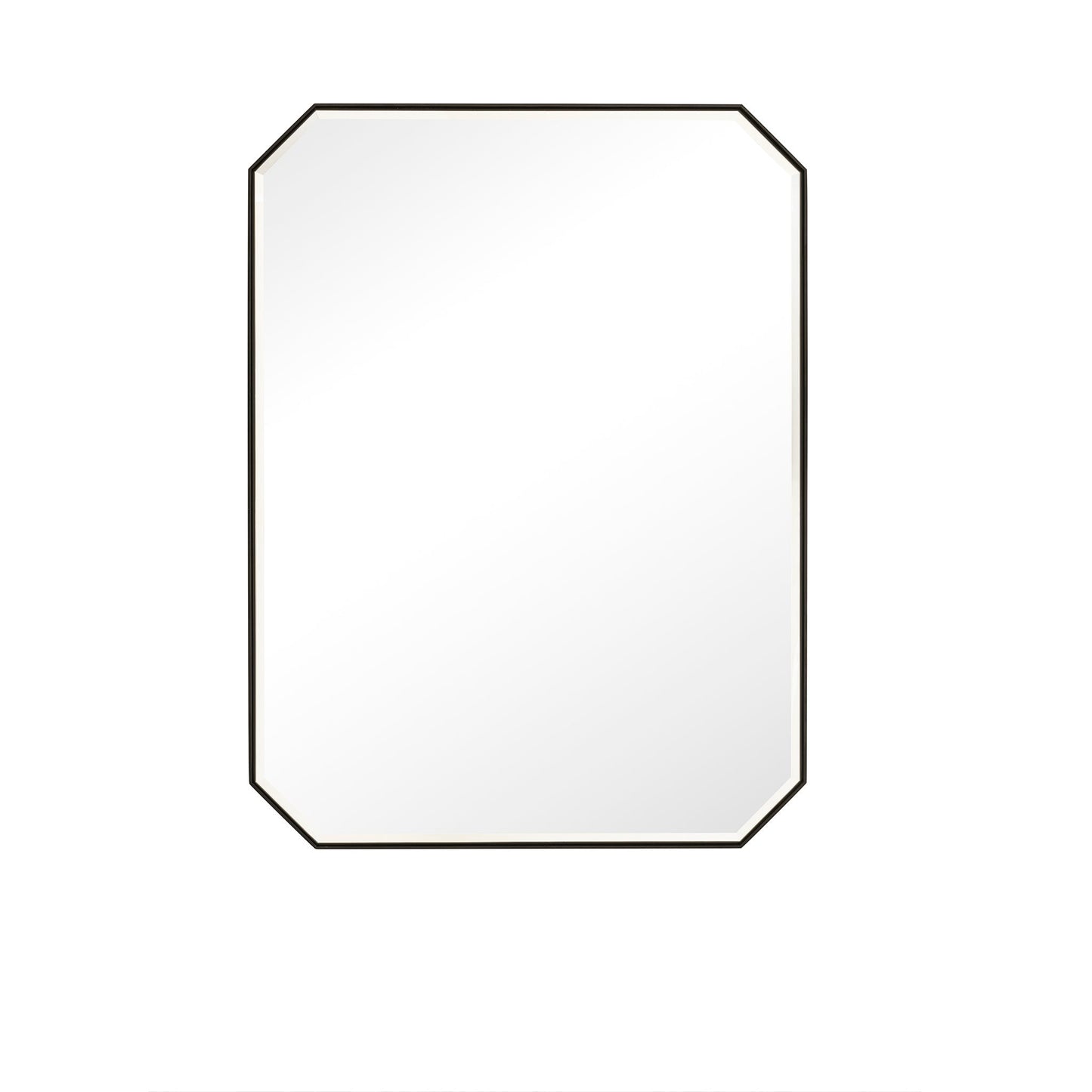 Rohe 30" Octagonal Mirror in Champagne Brass Mirror James Martin Vanities 