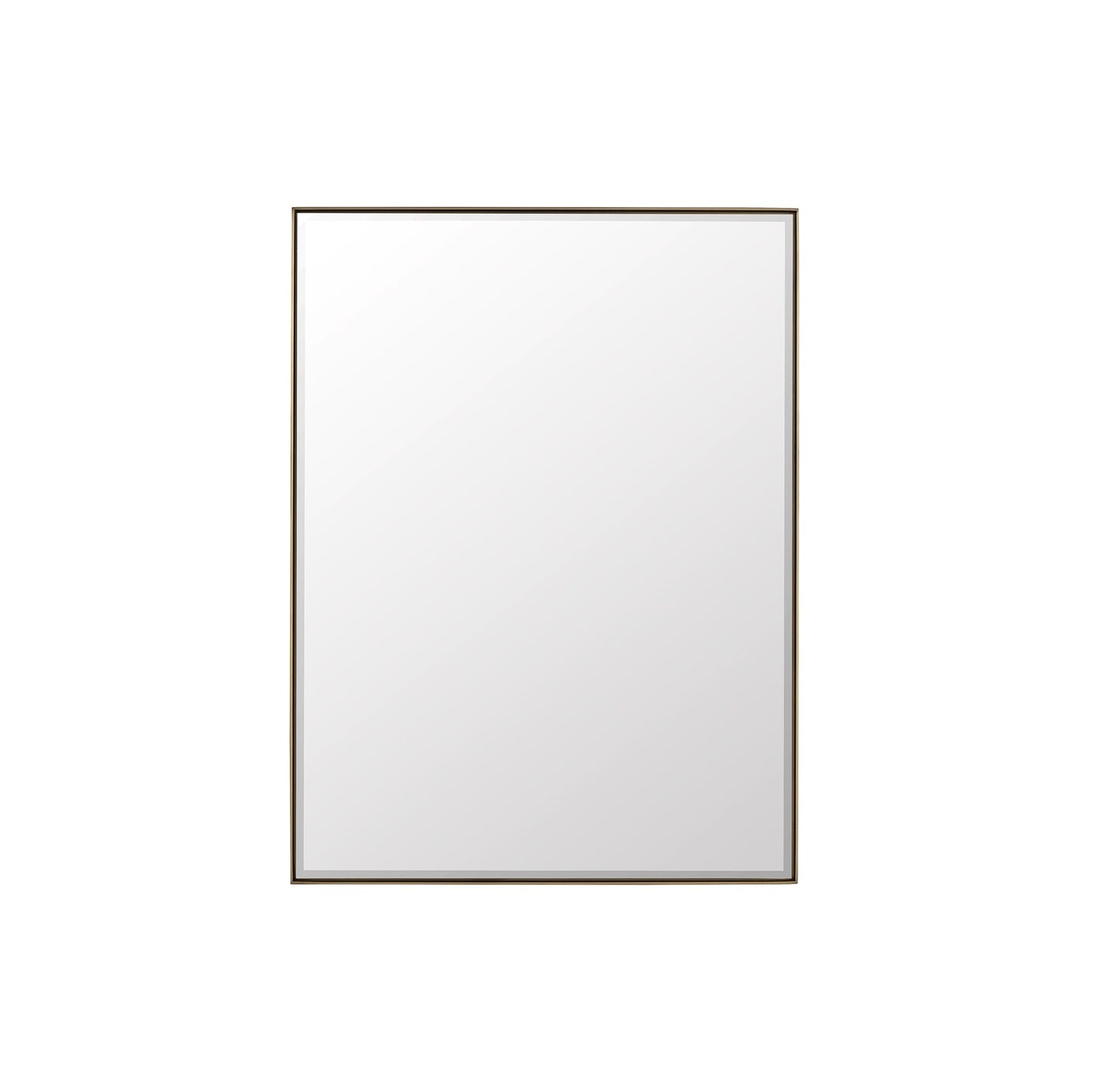 Rohe 30" Rectangular Mirror in Champagne Brass Mirror James Martin Vanities 