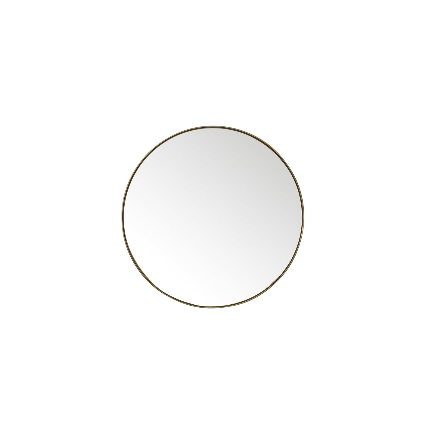 Rohe 30" Round Mirror in Champagne Brass Mirror James Martin Vanities 
