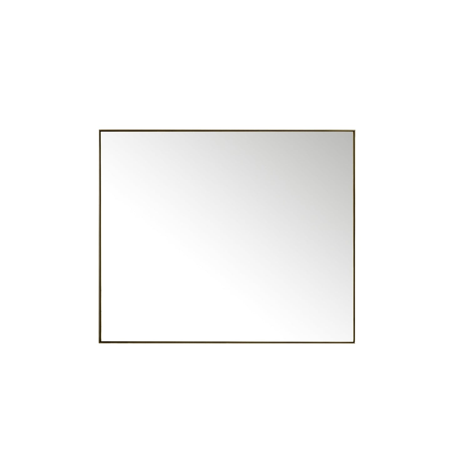Rohe 48" Rectangular Mirror in Champagne Brass Mirror James Martin Vanities 