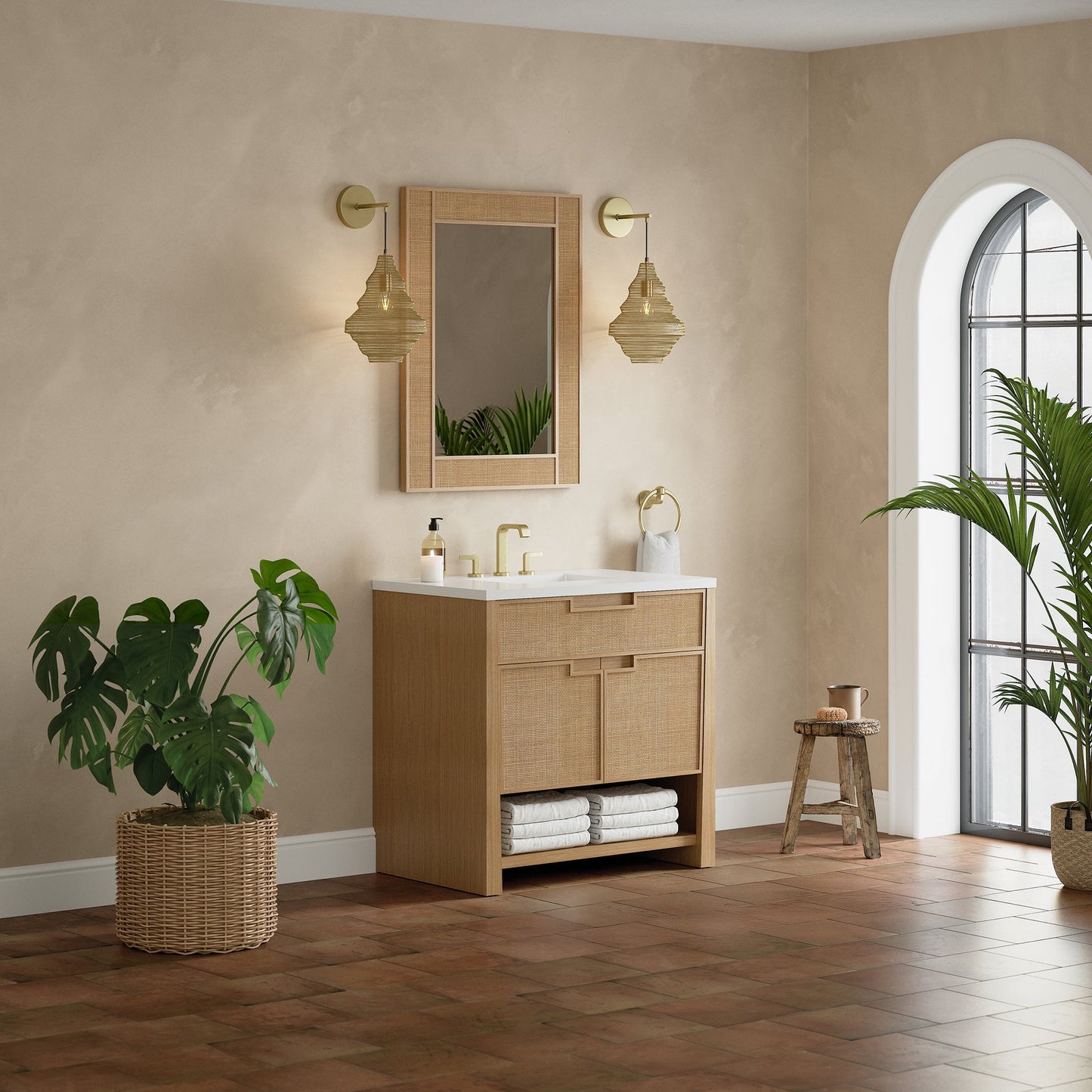 
                  
                    Solene 36" Single Vanity in Seaside Oak Single Bathroom Vanity James Martin Vanities 
                  
                