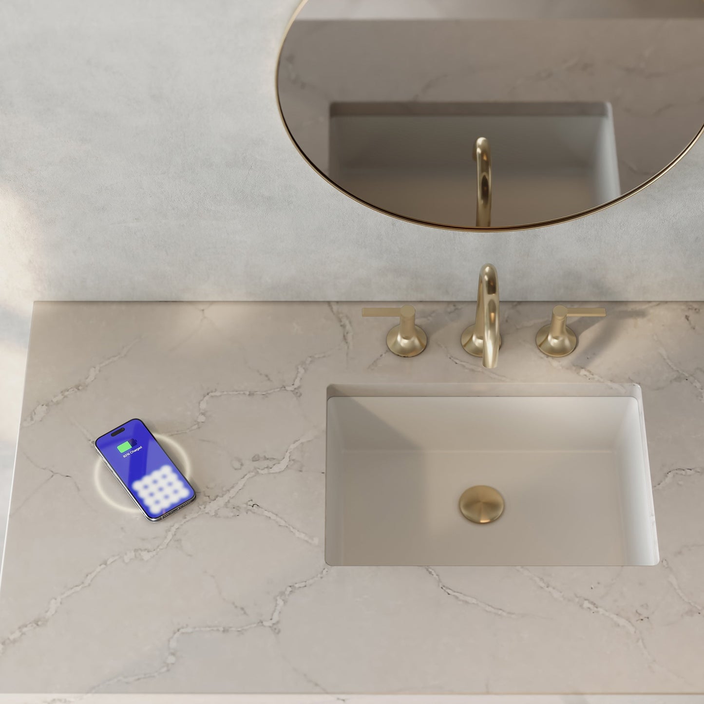 
                  
                    Solene 48" Single Vanity in Seaside Oak Single Bathroom Vanity James Martin Vanities FreePower-Enabled Victorian Silver Silestone 
                  
                