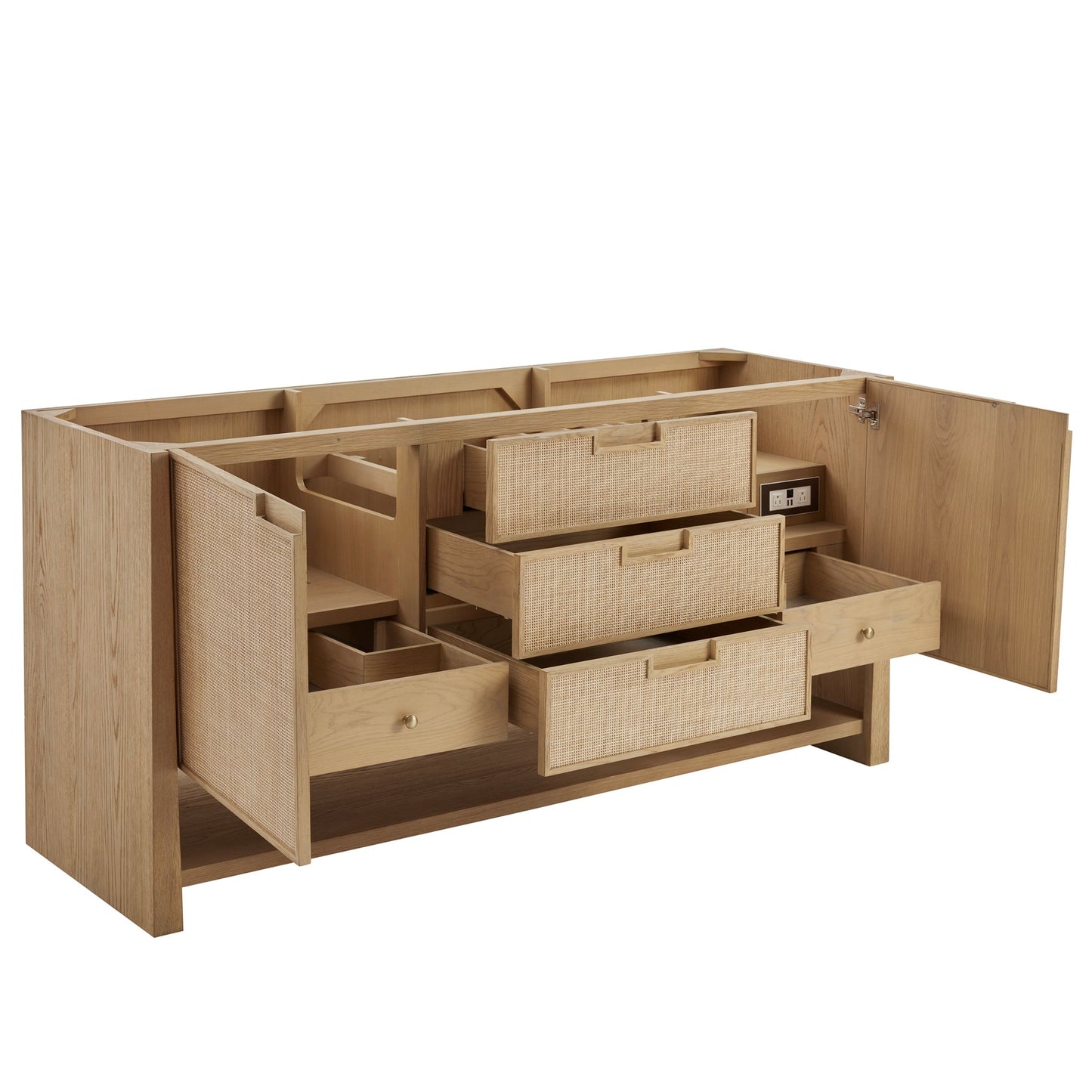 
                  
                    Solene 72" Double Vanity in Seaside Oak Double Bathroom Vanity James Martin Vanities 
                  
                