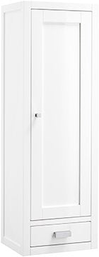 Addison 12" Petitie Tower Hutch - Right, Glossy White Linen Cabinet James Martin Vanities 