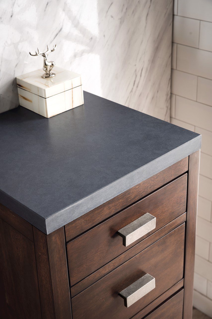 Addison 15" Base Cabinet with Drawers, Mid Century Acacia Storage James Martin Vanities 