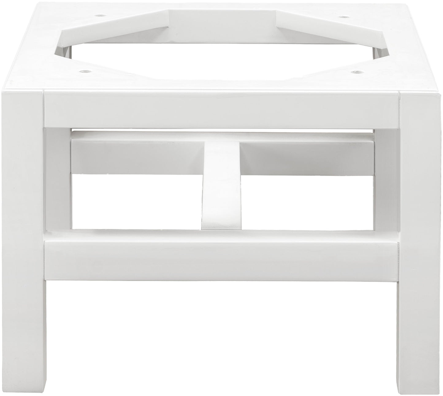 Addison 15" Wooden Stand for Grand Tower Hutch, Glossy White Linen Cabinet James Martin Vanities 