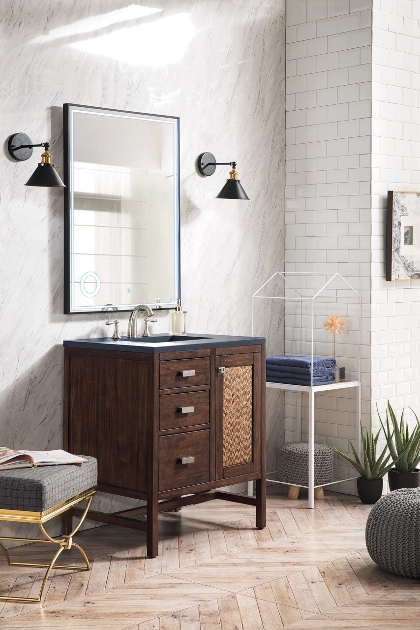 
                  
                    Addison 30" Single Vanity Cabinet, Mid Century Acacia Single Bathroom Vanity James Martin Vanities 
                  
                