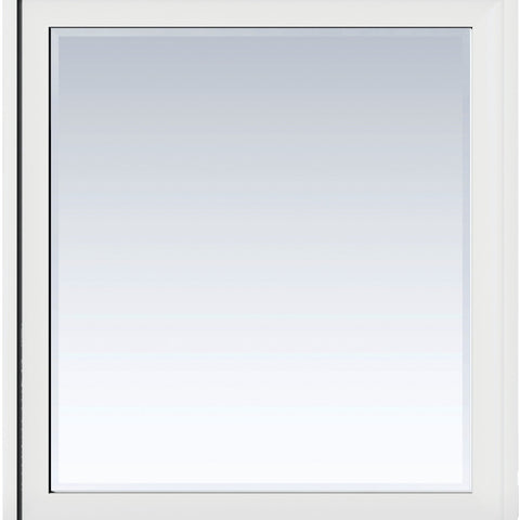 Addison 36" Rectangular Mirror, Glossy White Mirror James Martin Vanities 