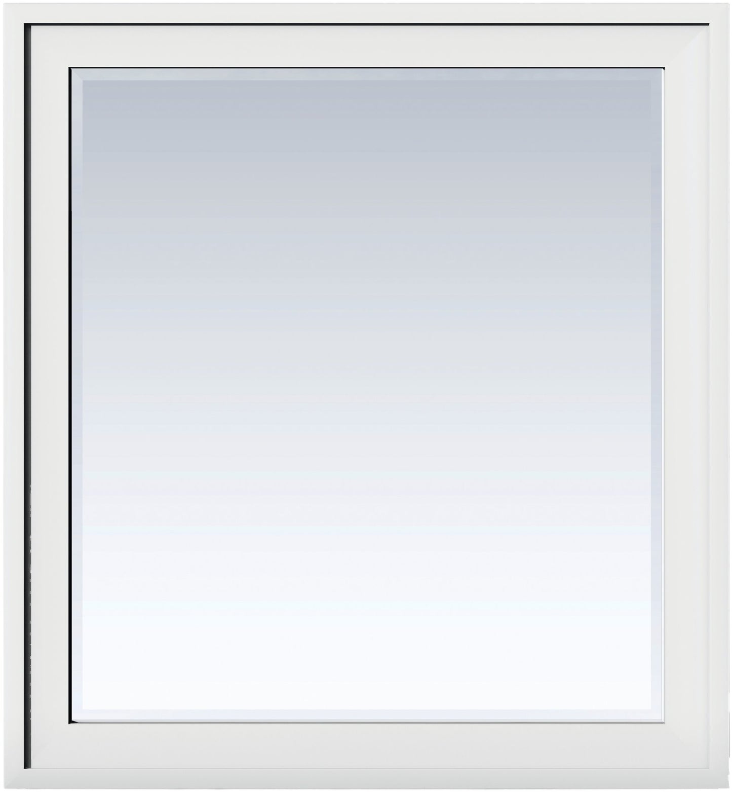 Addison 36" Rectangular Mirror, Glossy White Mirror James Martin Vanities 