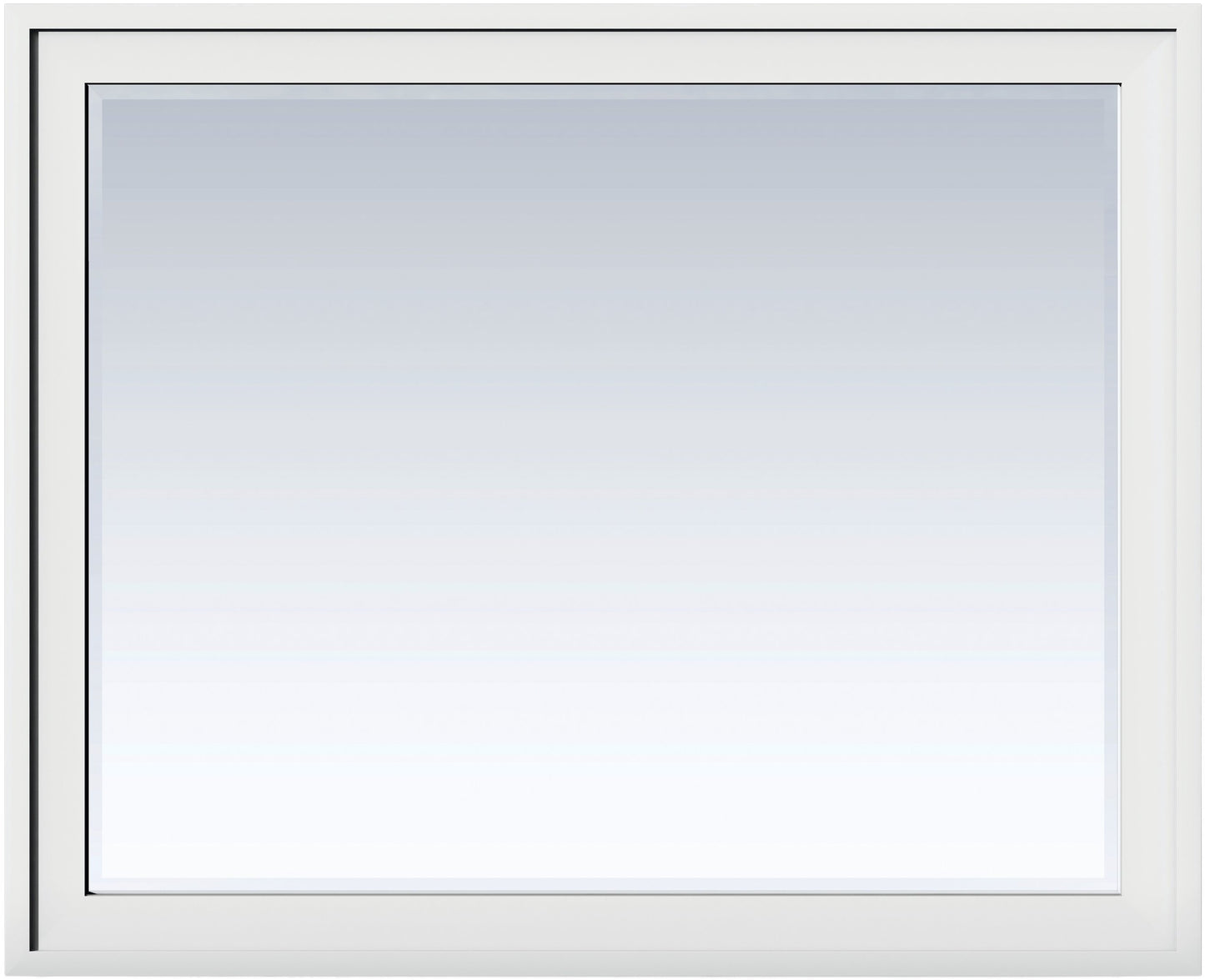 Addison 48" Rectangular Mirror, Glossy White Mirror James Martin Vanities 