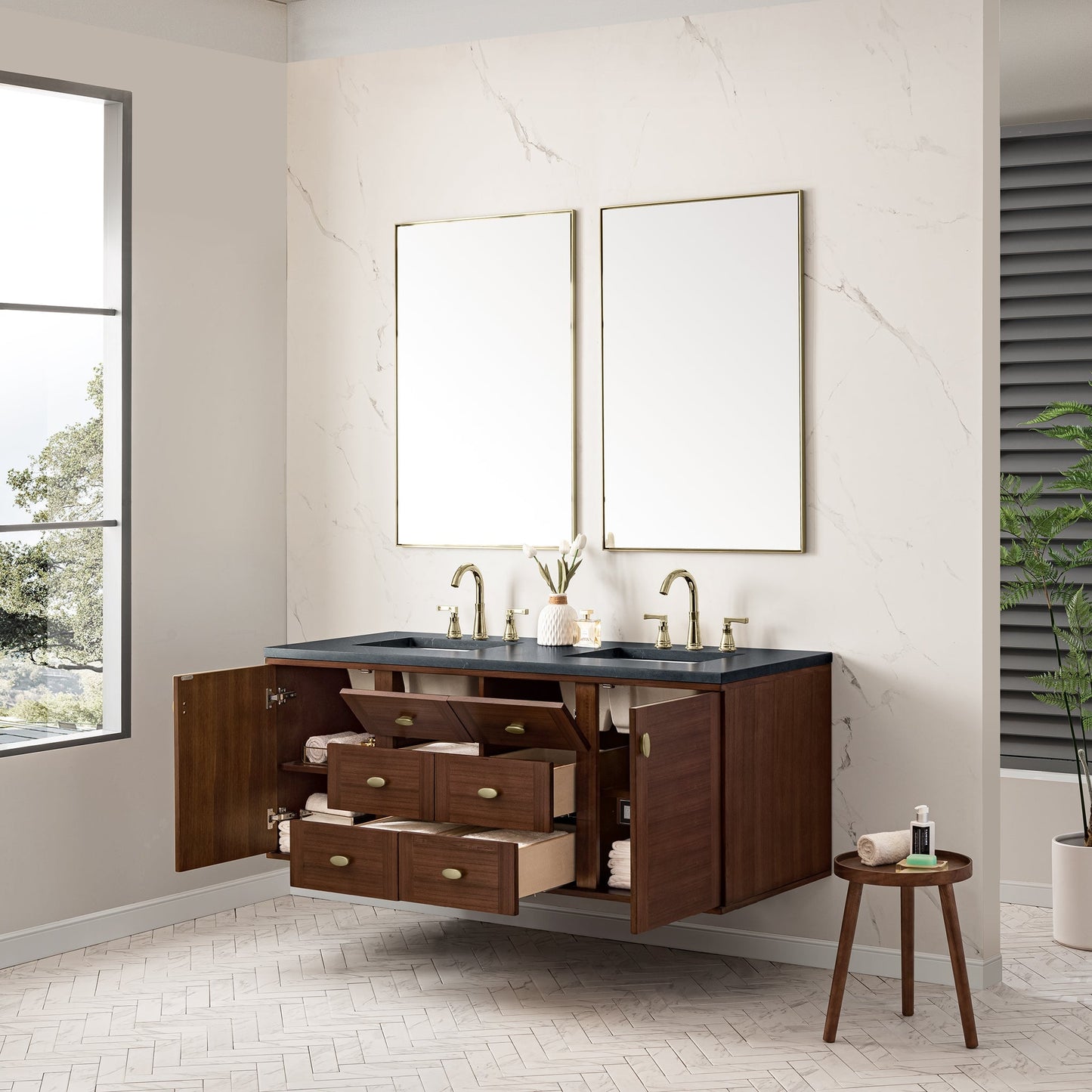 
                  
                    Amberly 60" Double Vanity Double Bathroom Vanity James Martin Vanities 
                  
                