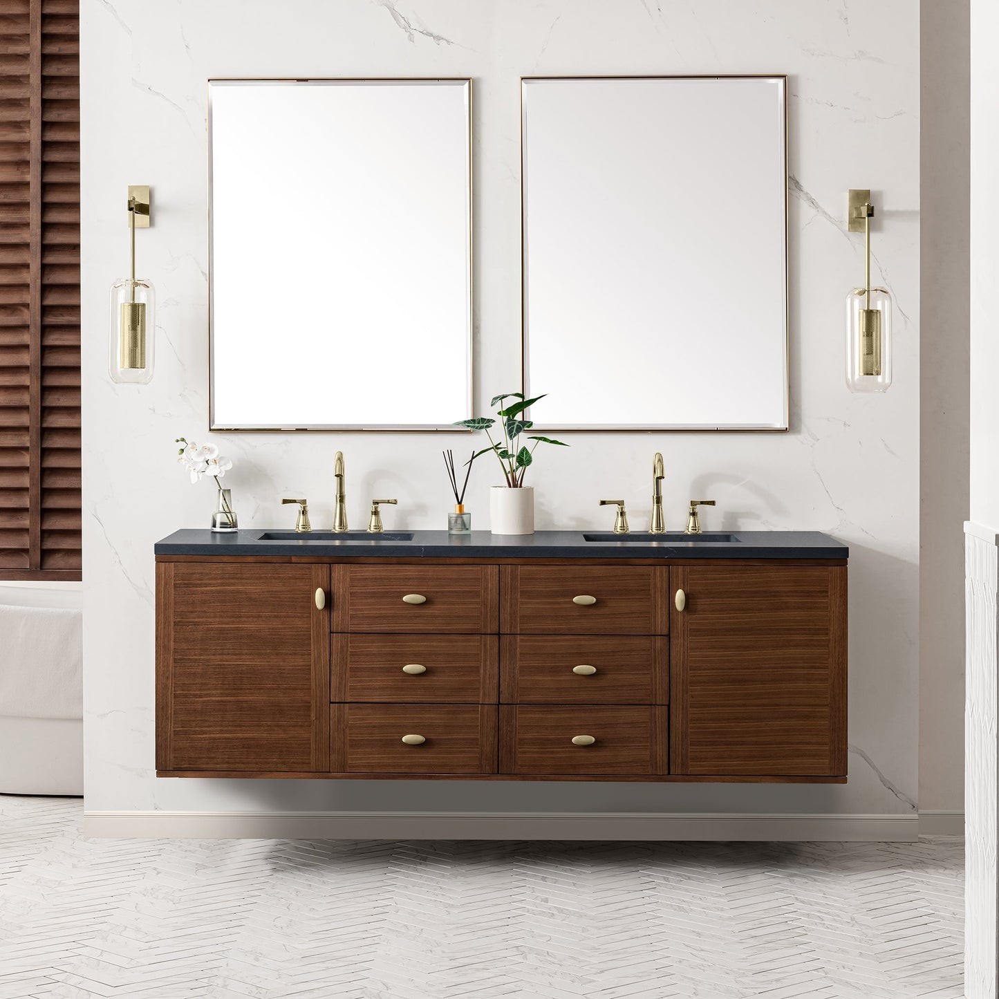 
                  
                    Amberly 72" Double Vanity Double Bathroom Vanity James Martin Vanities 
                  
                