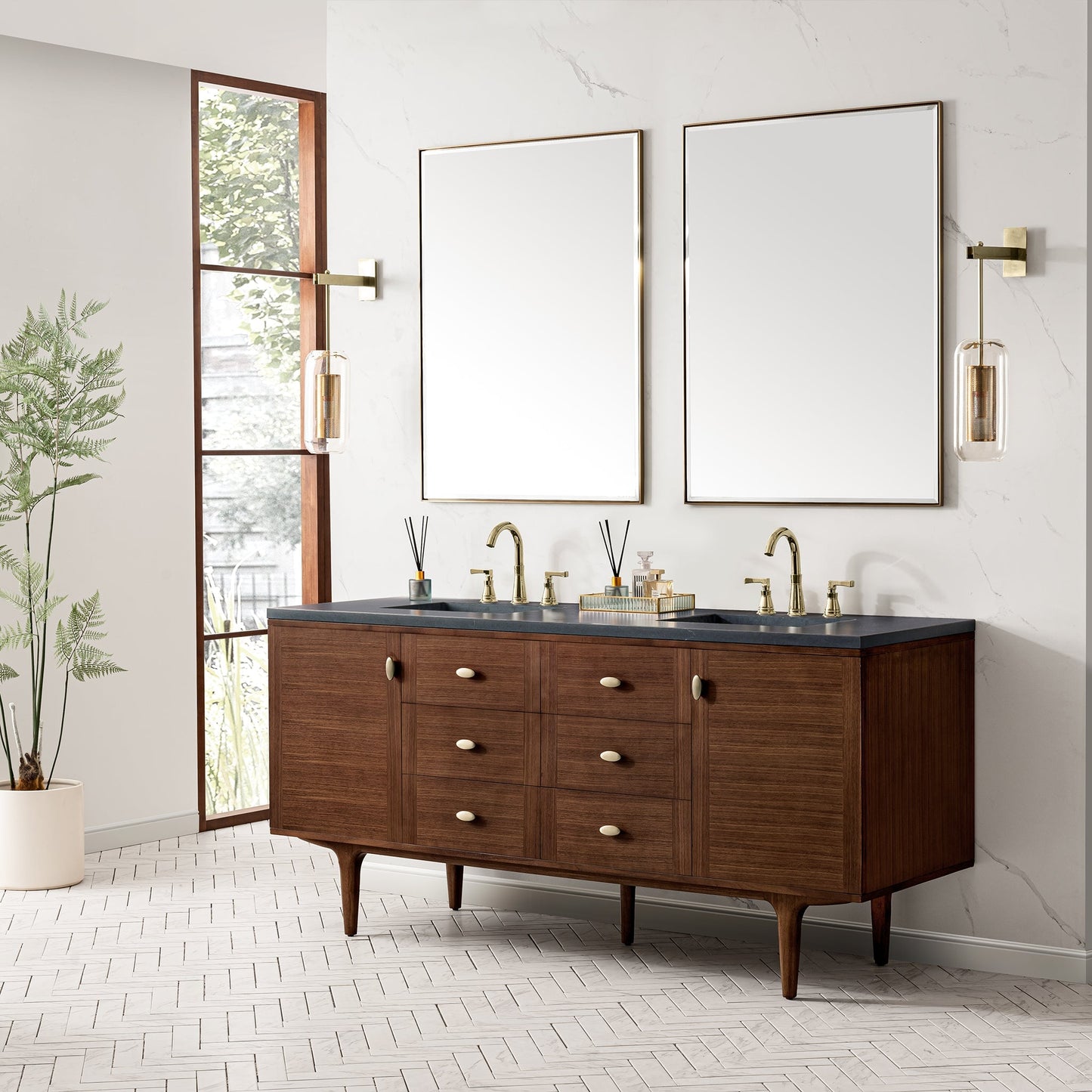 
                  
                    Amberly 72" Double Vanity Double Bathroom Vanity James Martin Vanities 
                  
                