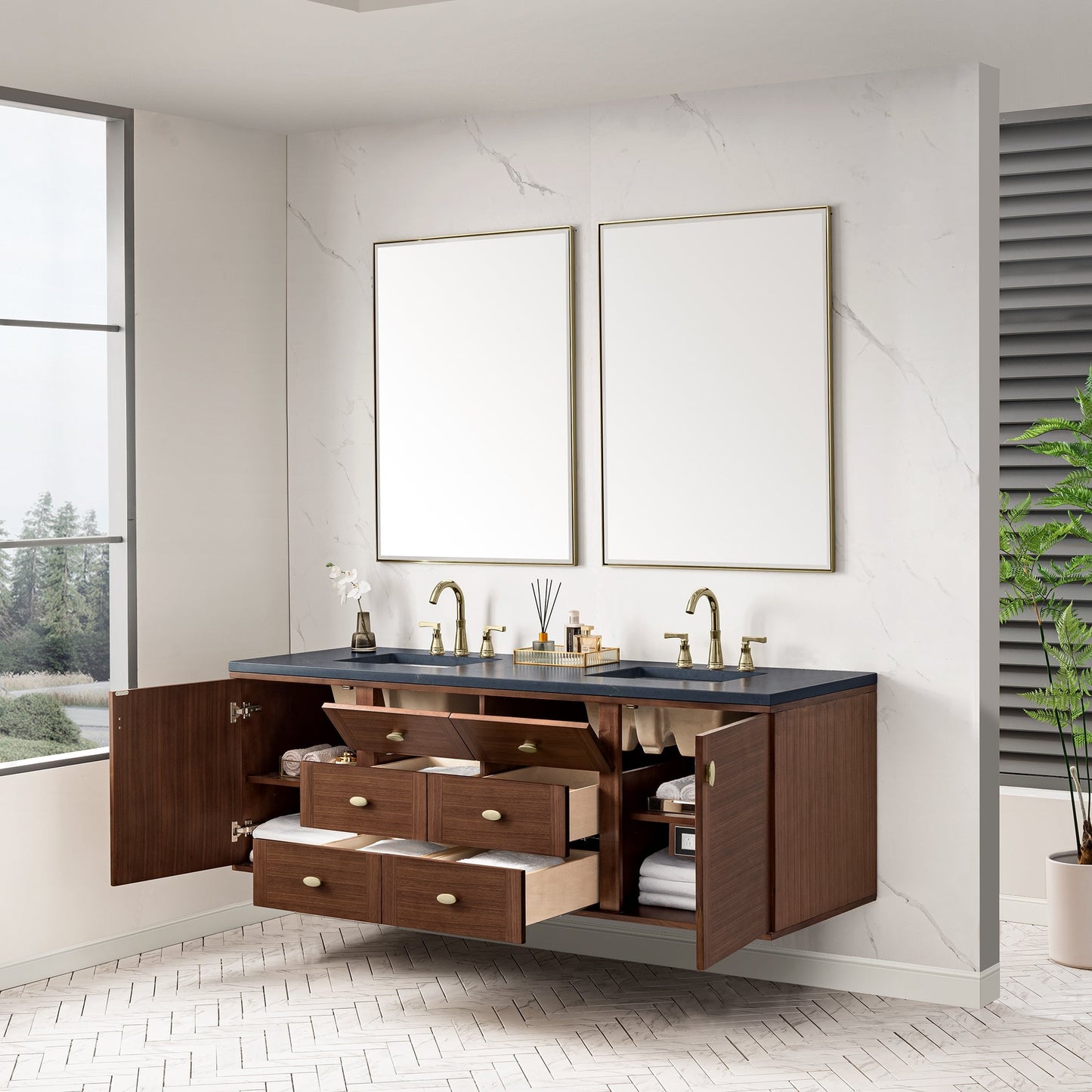 
                  
                    Amberly 72" Double Vanity Double Bathroom Vanity James Martin Vanities 
                  
                