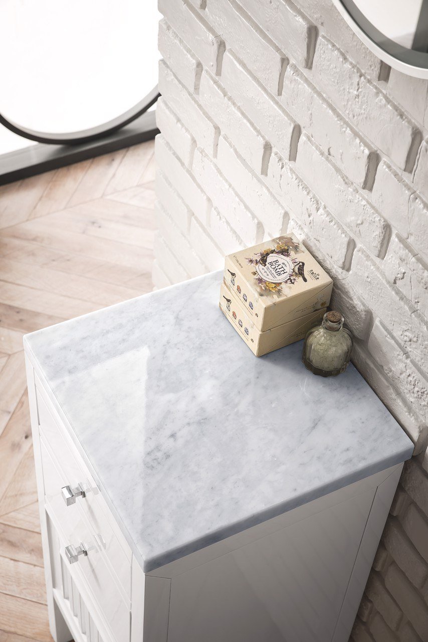 
                  
                    Athens 15" Cabinet w/ Drawers & Door, Glossy White Linen Cabinet James Martin Vanities 
                  
                