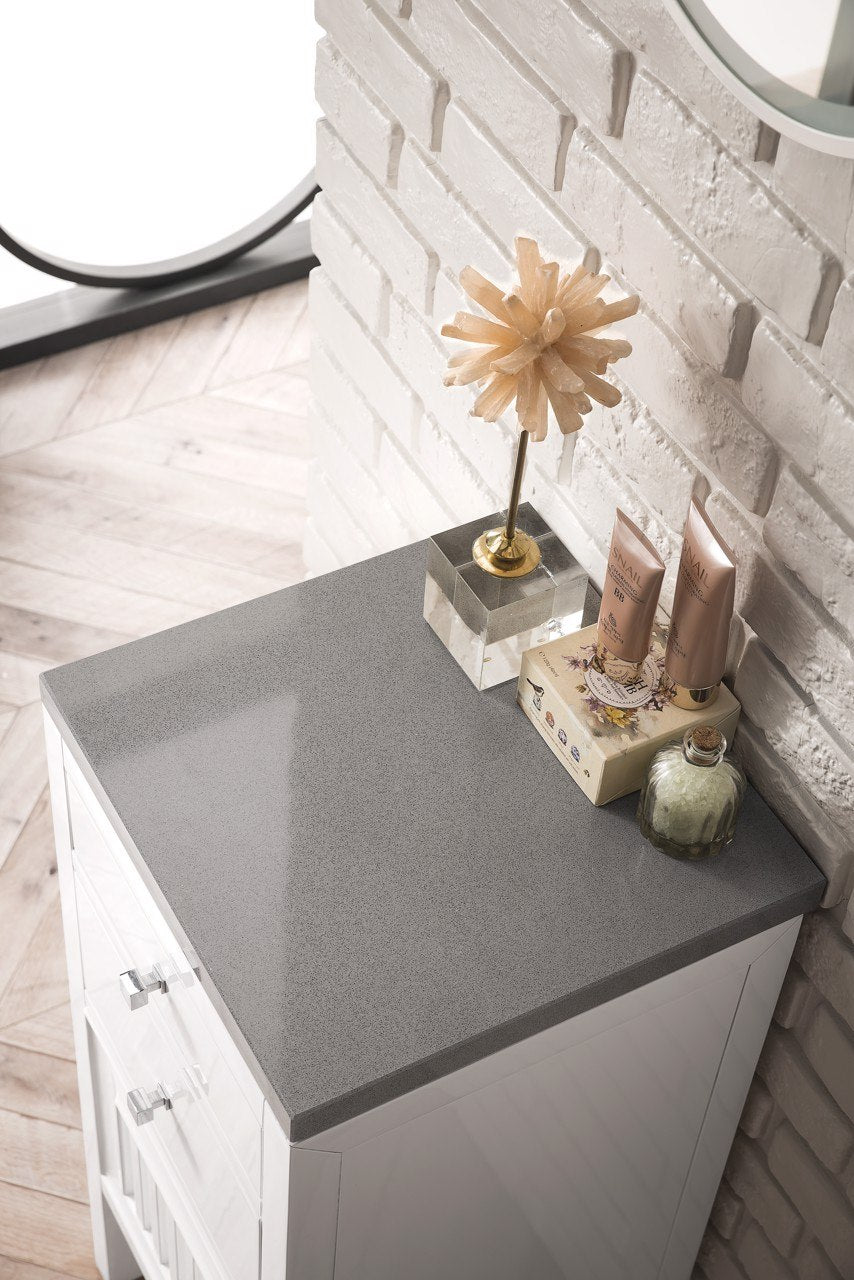 
                  
                    Athens 15" Cabinet w/ Drawers & Door, Glossy White Linen Cabinet James Martin Vanities 
                  
                