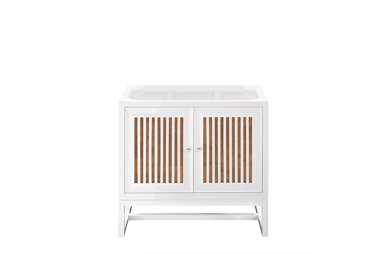 
                  
                    Athens 36" Single Vanity Cabinet, Glossy White Single Bathroom Vanity James Martin Vanities 
                  
                