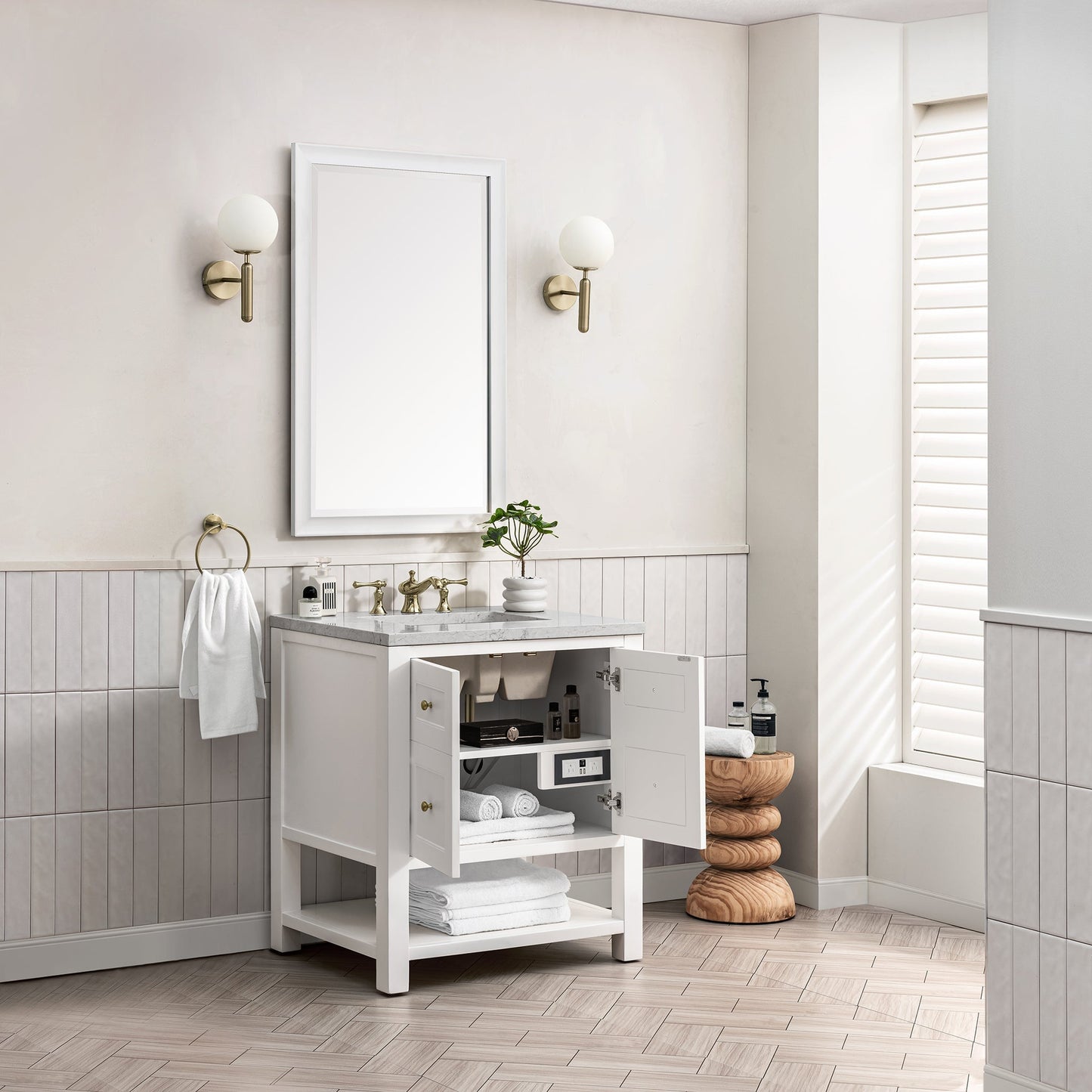 
                  
                    Breckenridge 30" Single Vanity in Bright White James Martin Vanities 
                  
                