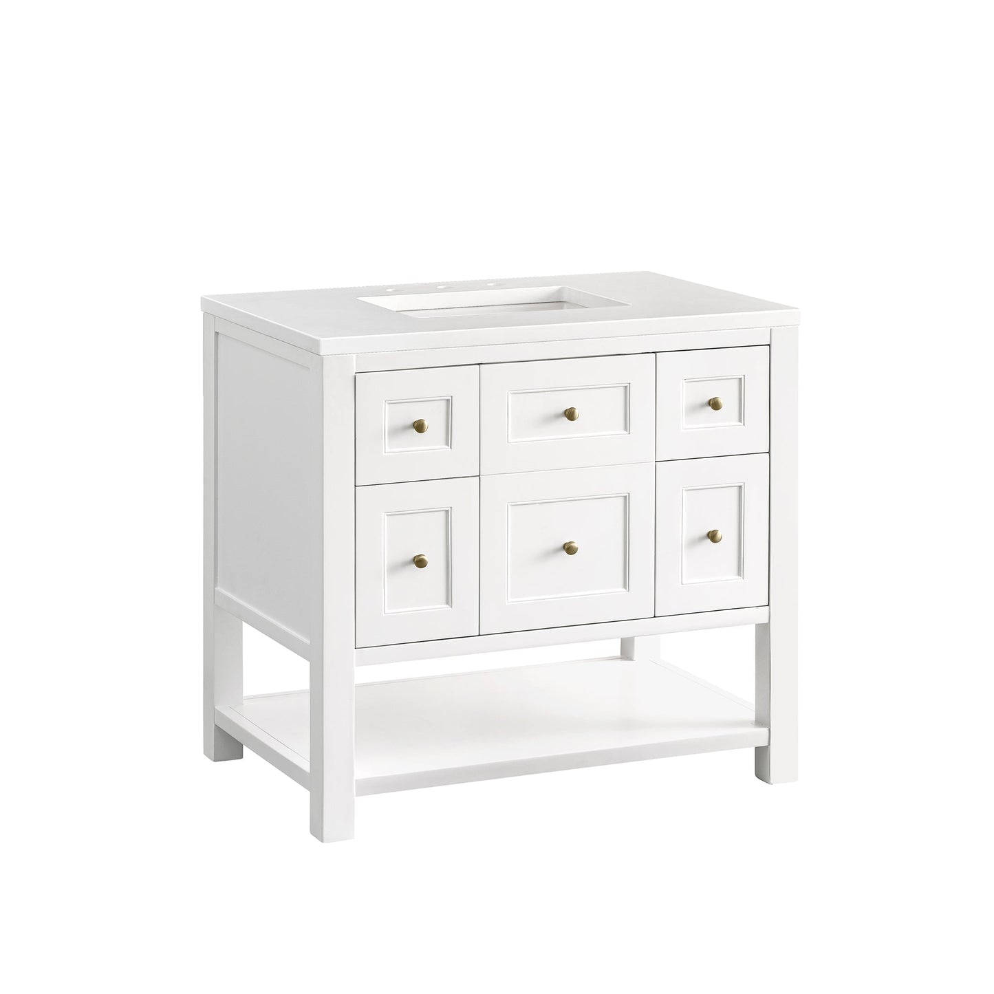 
                  
                    Breckenridge 36" Single Vanity in Bright White Single Bathroom Vanity James Martin Vanities 
                  
                