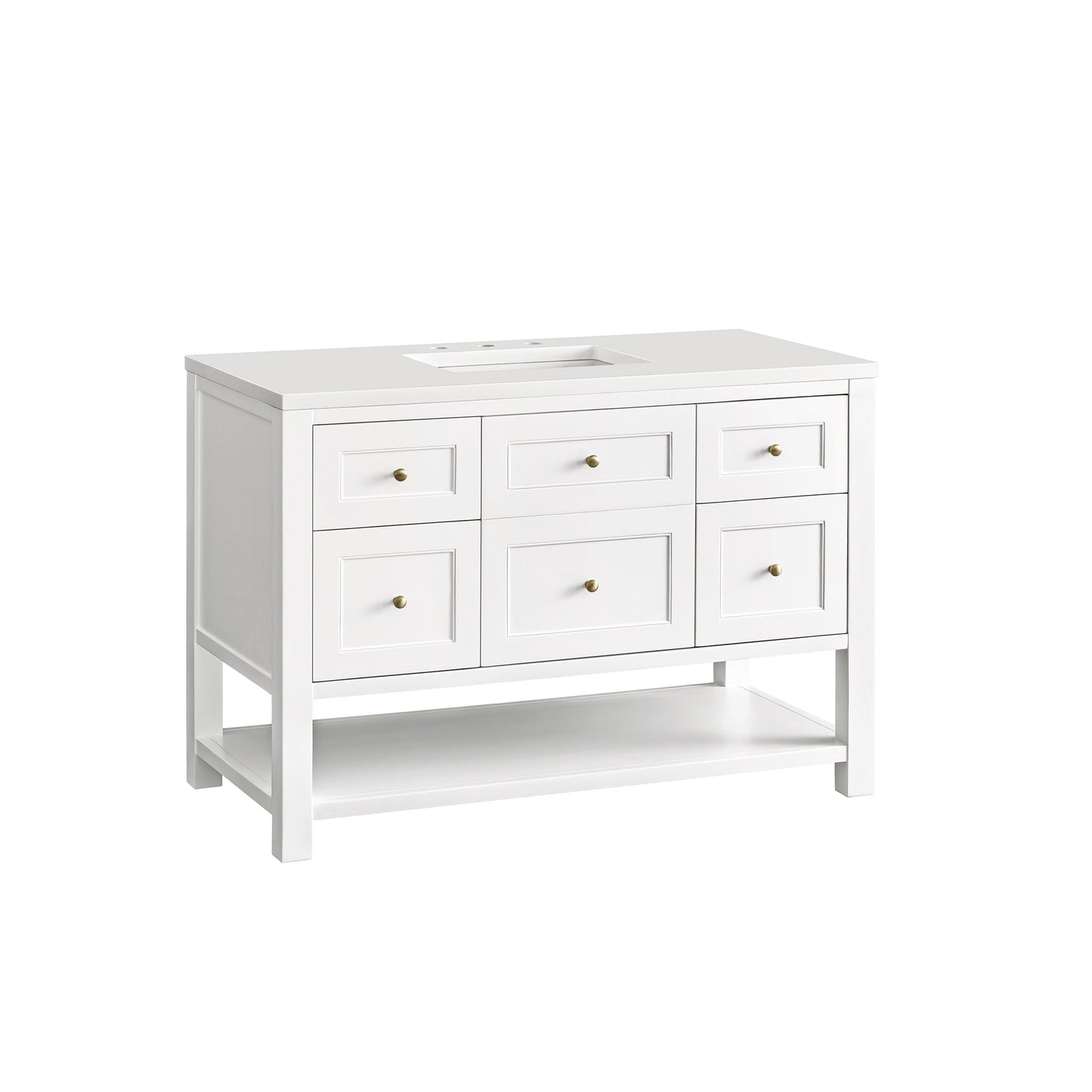 
                  
                    Breckenridge 48" Single Vanity in Bright White Single Bathroom Vanity James Martin Vanities 
                  
                