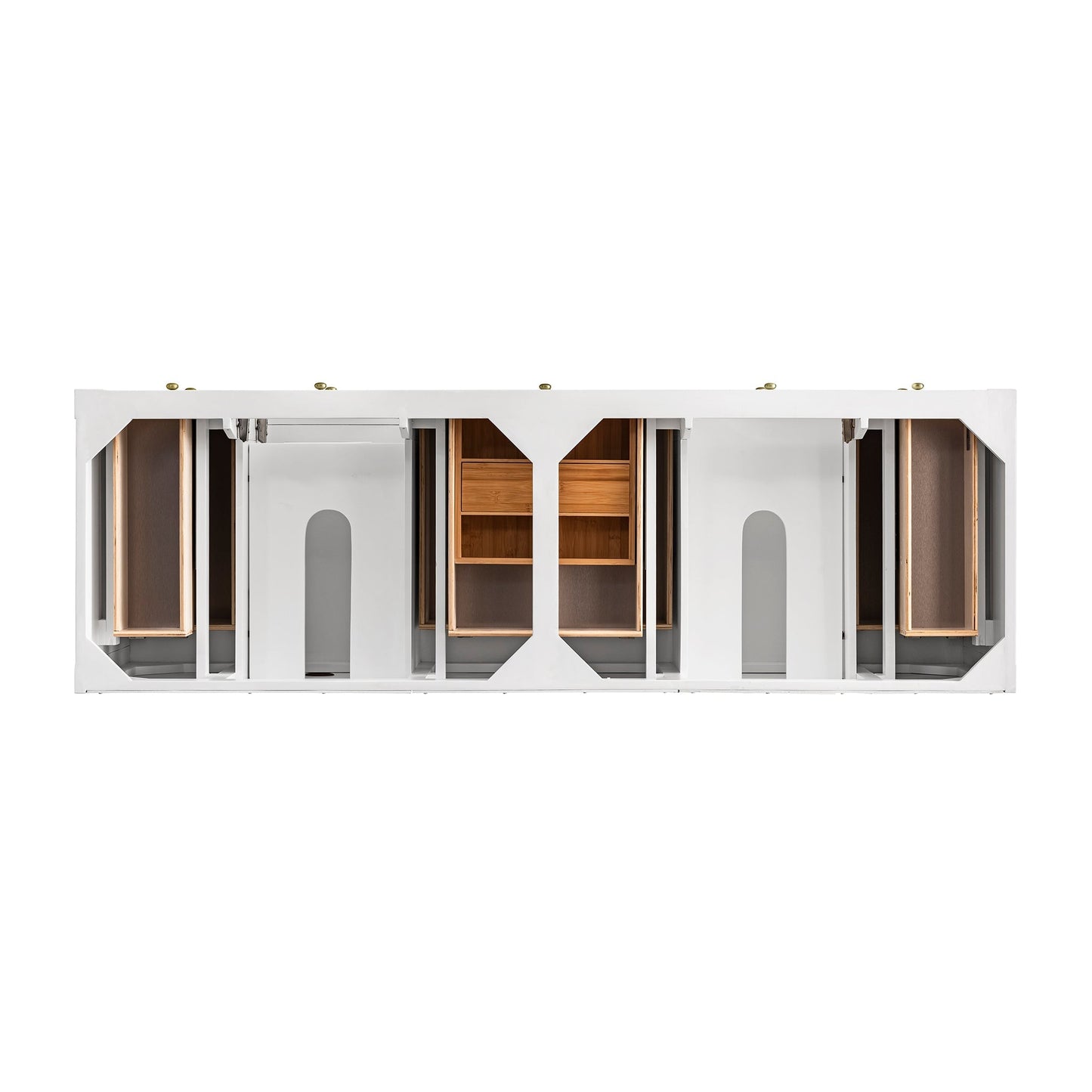 
                  
                    Breckenridge 72" Double Vanity in Bright White Double Bathroom Vanity James Martin Vanities 
                  
                