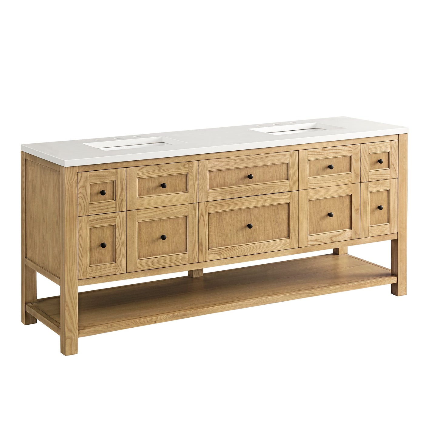 
                  
                    Breckenridge 72" Double Vanity in Light Natural Oak Double Bathroom Vanity James Martin Vanities 
                  
                