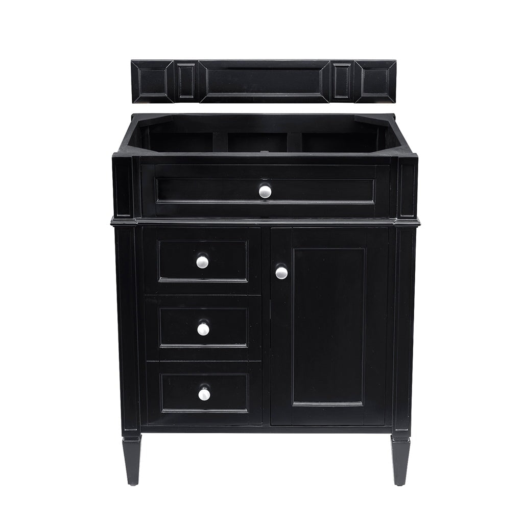 
                  
                    Brittany 30" Single Bathroom Vanity in Black Onyx Single Bathroom Vanity James Martin Vanities No Top 
                  
                