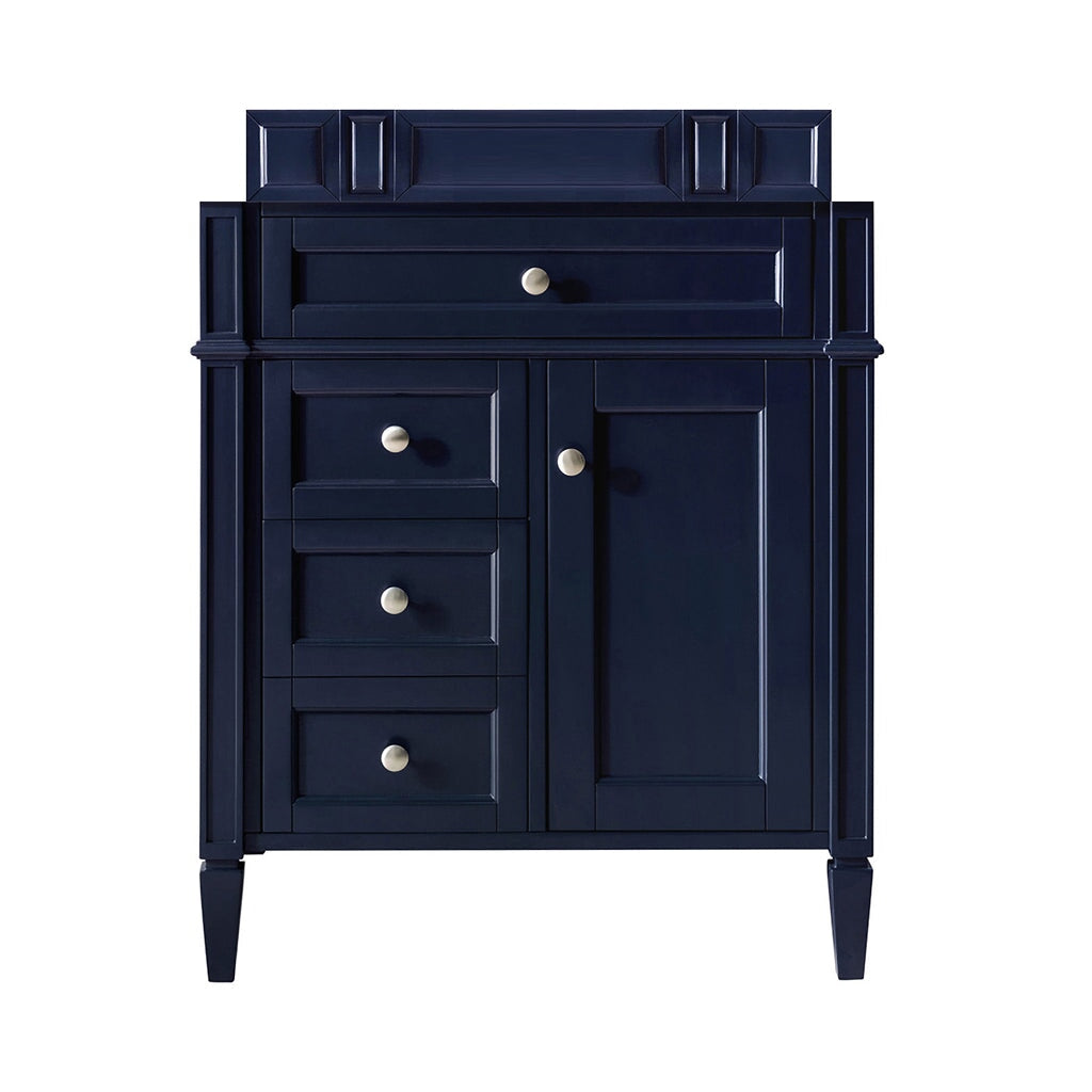 
                  
                    Brittany 30" Single Vanity in Victory Blue Single Bathroom Vanity James Martin Vanities No Top 
                  
                