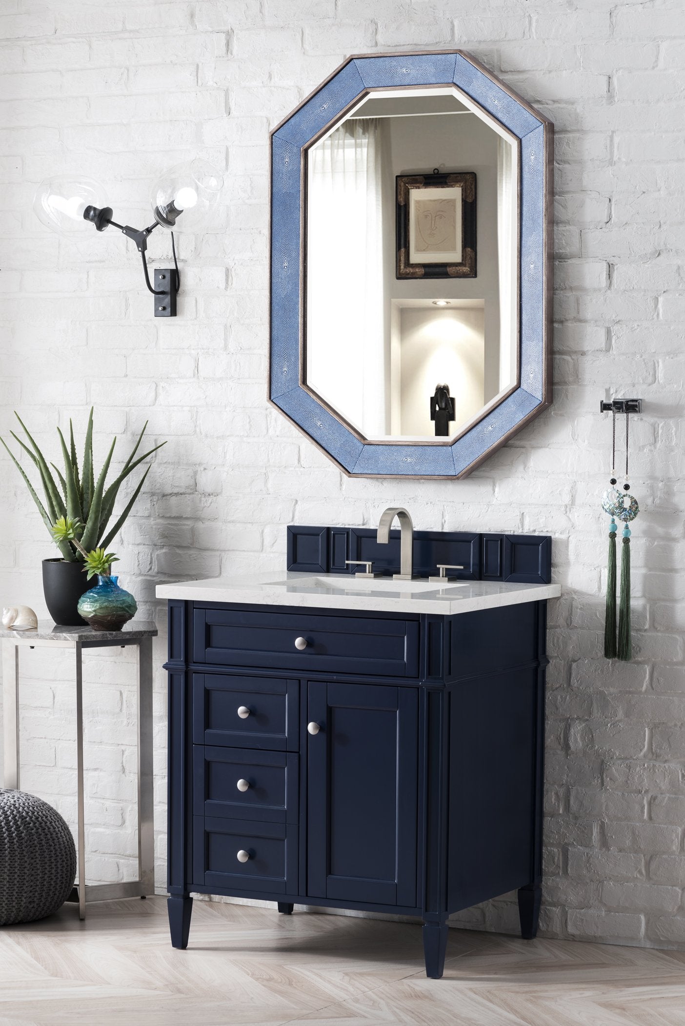 
                  
                    Brittany 30" Single Vanity, Victory Blue Single Bathroom Vanity James Martin Vanities 
                  
                
