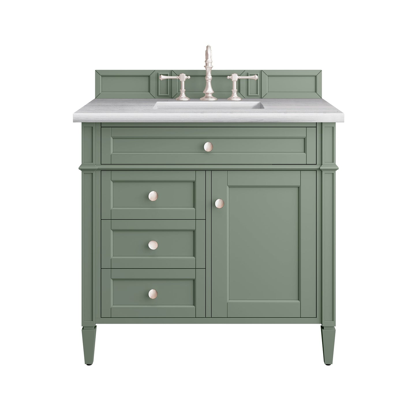 
                  
                    Brittany 36" Single Bathroom Vanity in Smokey Celadon Single Bathroom Vanity James Martin Vanities 
                  
                