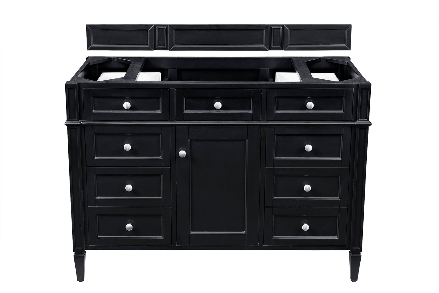 
                  
                    Brittany 48" Single Bathroom Vanity in Black Onyx Single Bathroom Vanity James Martin Vanities No Top 
                  
                