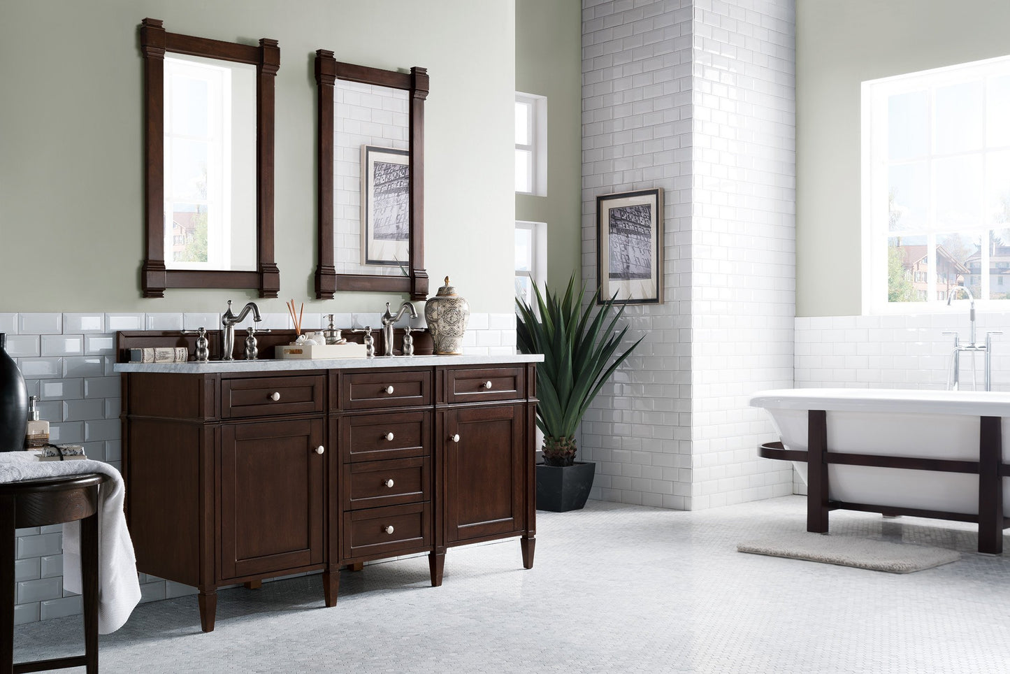 
                  
                    Brittany 60" Double Bathroom Vanity Double bathroom Vanity James Martin Vanities 
                  
                
