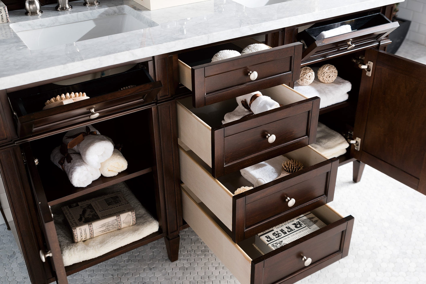 
                  
                    Brittany 60" Double Bathroom Vanity Double bathroom Vanity James Martin Vanities 
                  
                