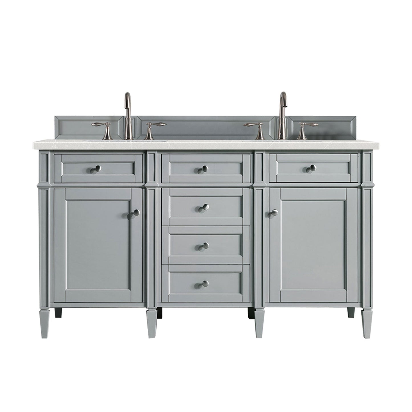 
                  
                    Brittany 60" Double Bathroom Vanity in Urban Gray Double bathroom Vanity James Martin Vanities 
                  
                