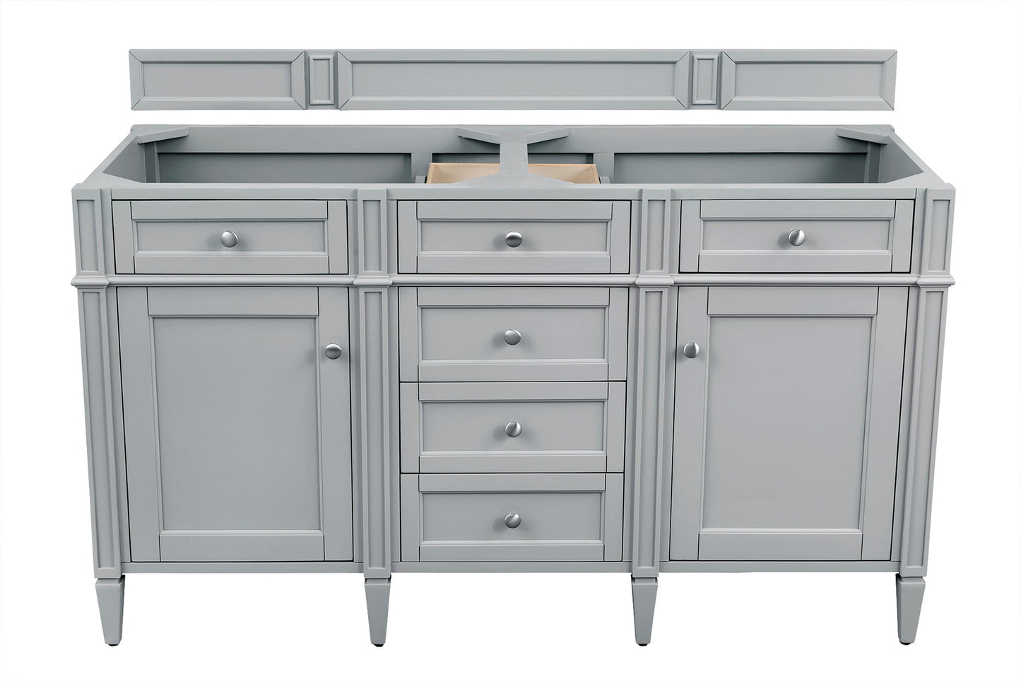 
                  
                    Brittany 60" Double Bathroom Vanity in Urban Gray Double bathroom Vanity James Martin Vanities No Top 
                  
                