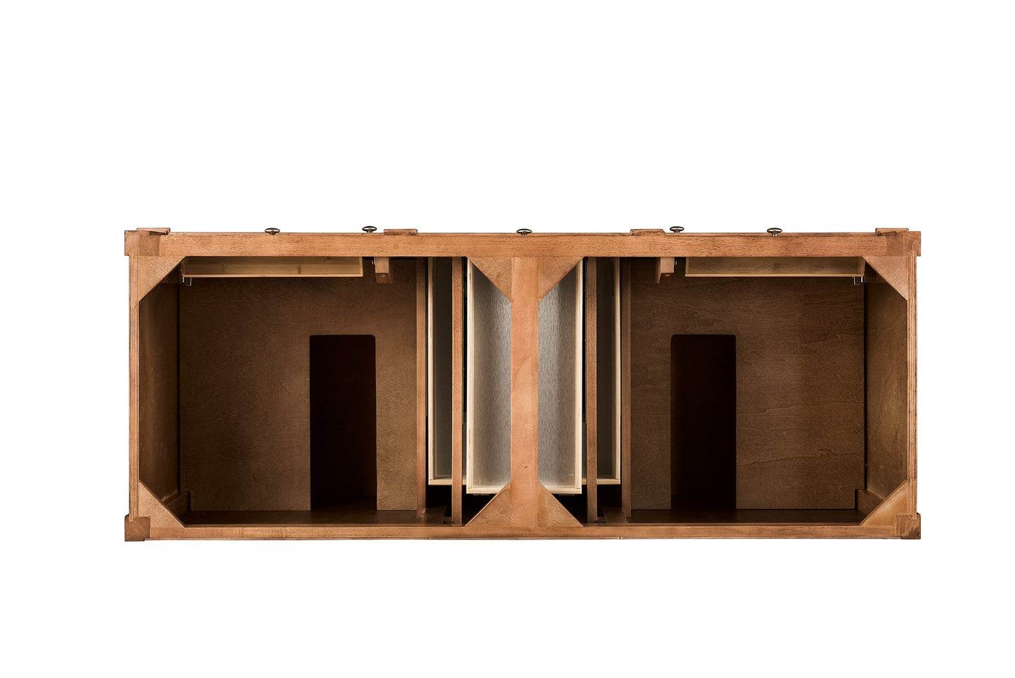 
                  
                    Brittany 60" Double Vanity Cabinet in Saddle Brown Double Bathroom Vanity James Martin Vanities 
                  
                