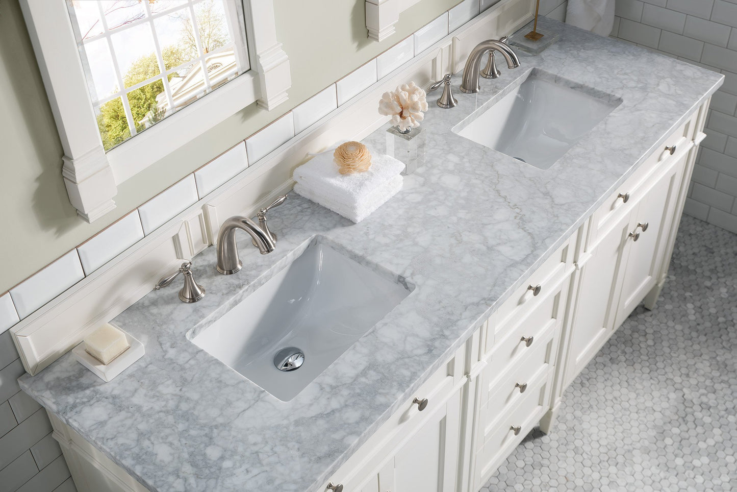 
                  
                    Brittany 72" Double Bathroom Vanity Double bathroom Vanity James Martin Vanities 
                  
                