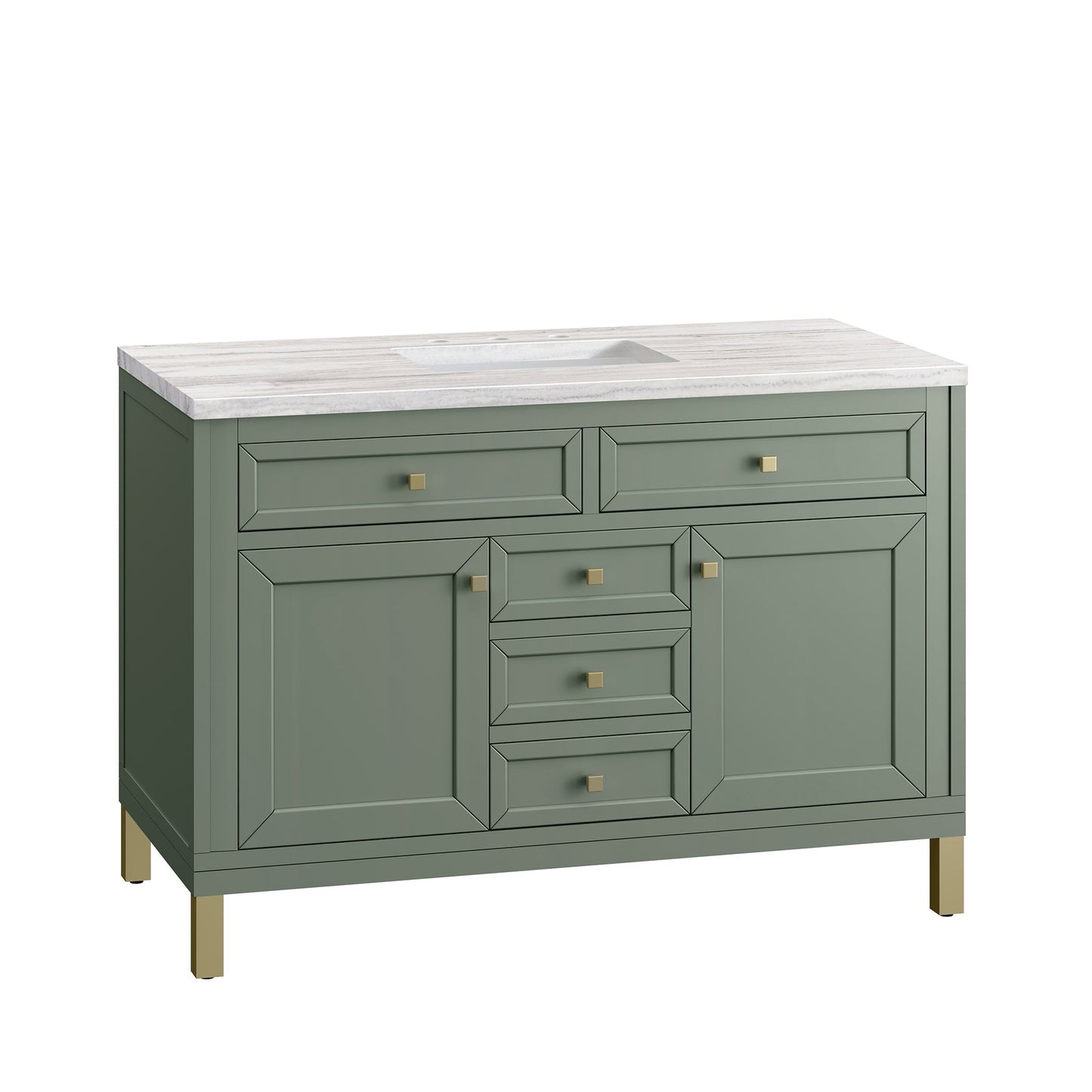 
                  
                    Chicago 48" Single Bathroom Vanity in Smokey Celadon Single Bathroom Vanity James Martin Vanities 
                  
                