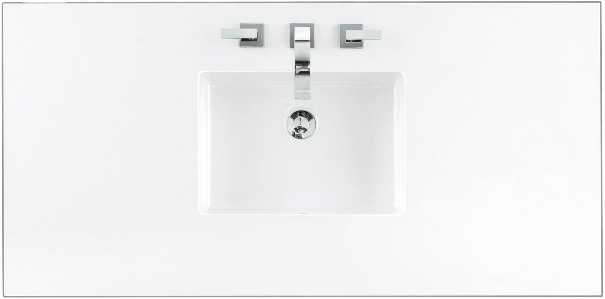 Classic White Hidden James Martin Vanities 