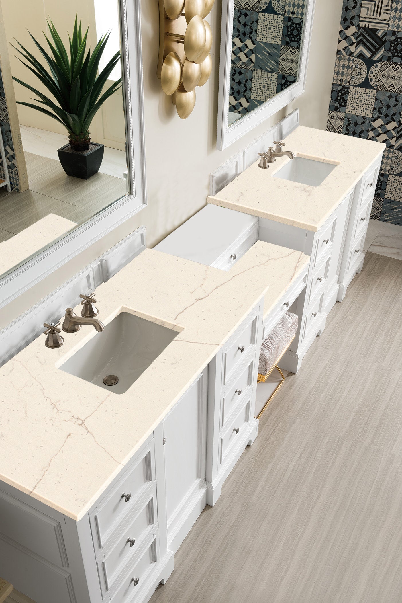 
                  
                    De Soto 118" Double Bathroom Vanity Double bathroom Vanity James Martin Vanities 
                  
                