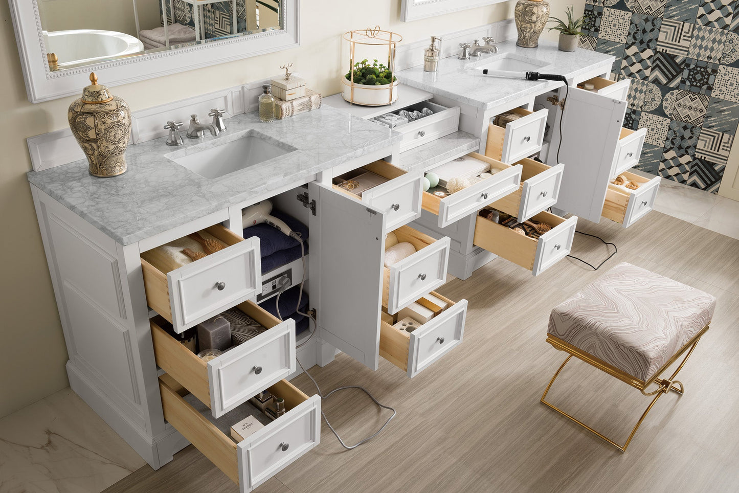 
                  
                    De Soto 118" Double Bathroom Vanity Double bathroom Vanity James Martin Vanities 
                  
                