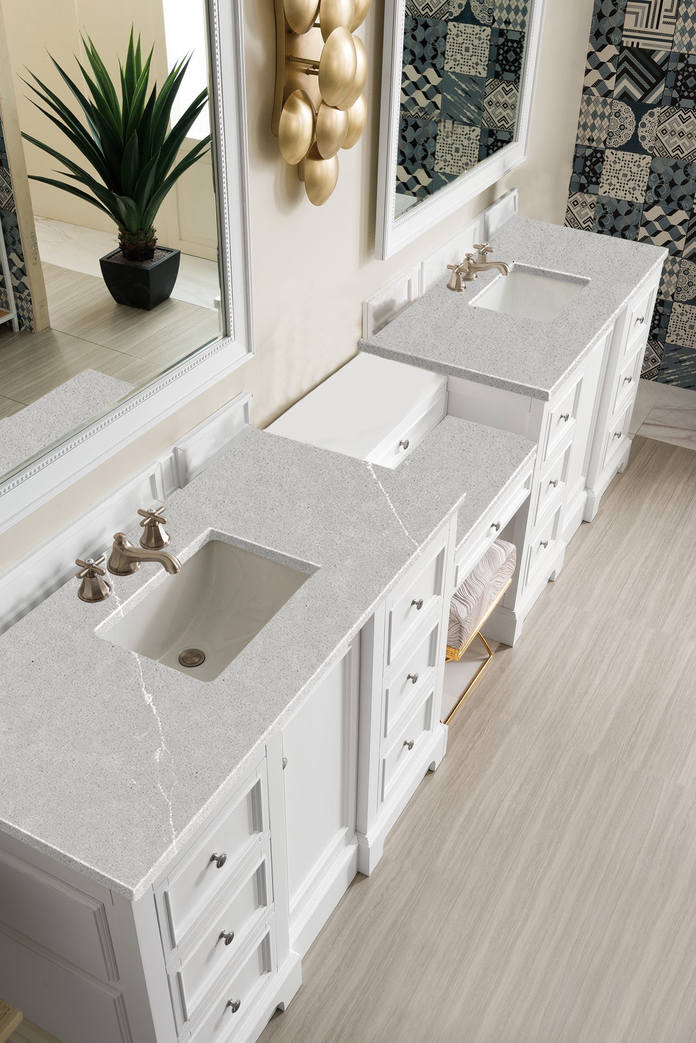 
                  
                    De Soto 118" Double Bathroom Vanity Double bathroom Vanity James Martin Vanities 
                  
                