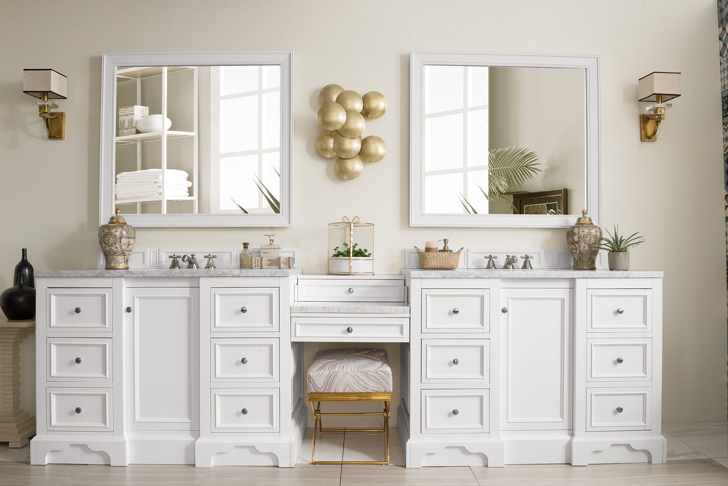 De Soto 118" Double Bathroom Vanity Double bathroom Vanity James Martin Vanities 