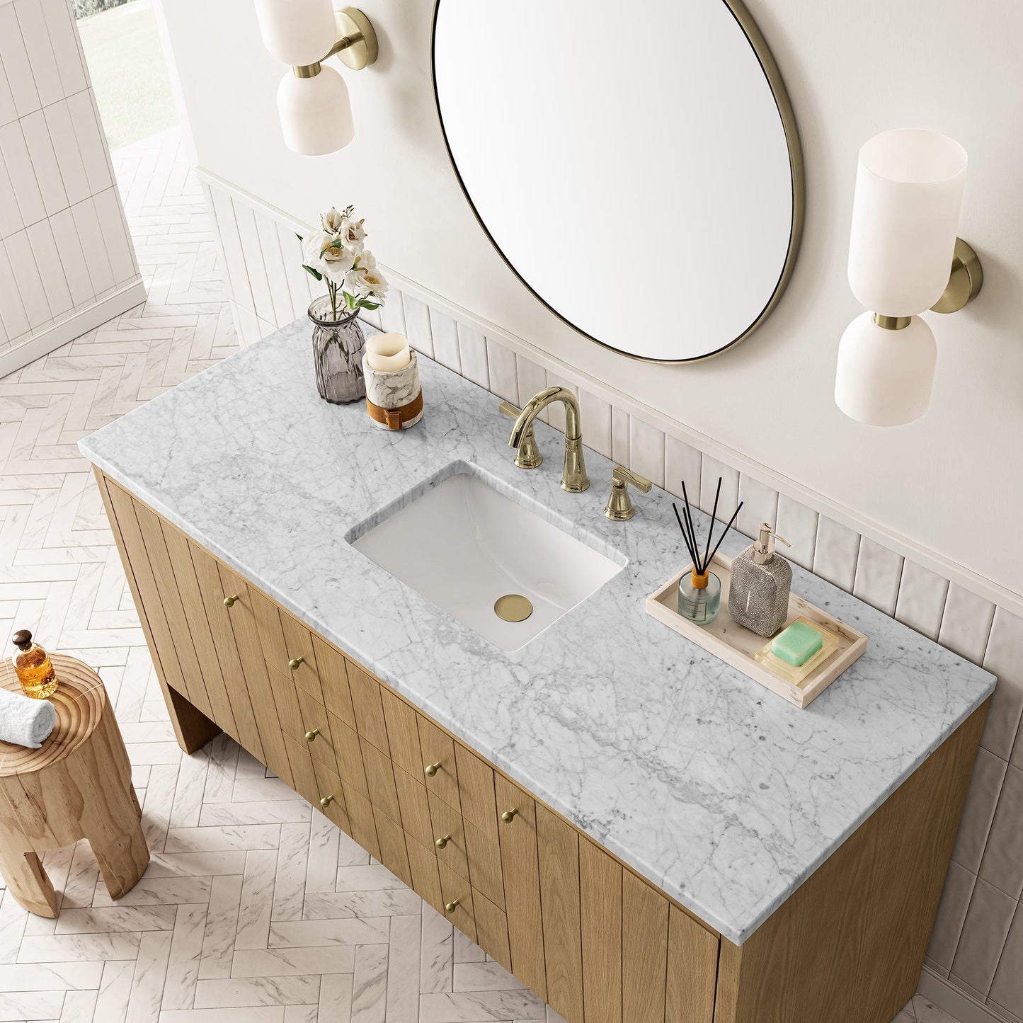 
                  
                    Hudson 60" Single Vanity Double Bathroom Vanity James Martin Vanities 
                  
                