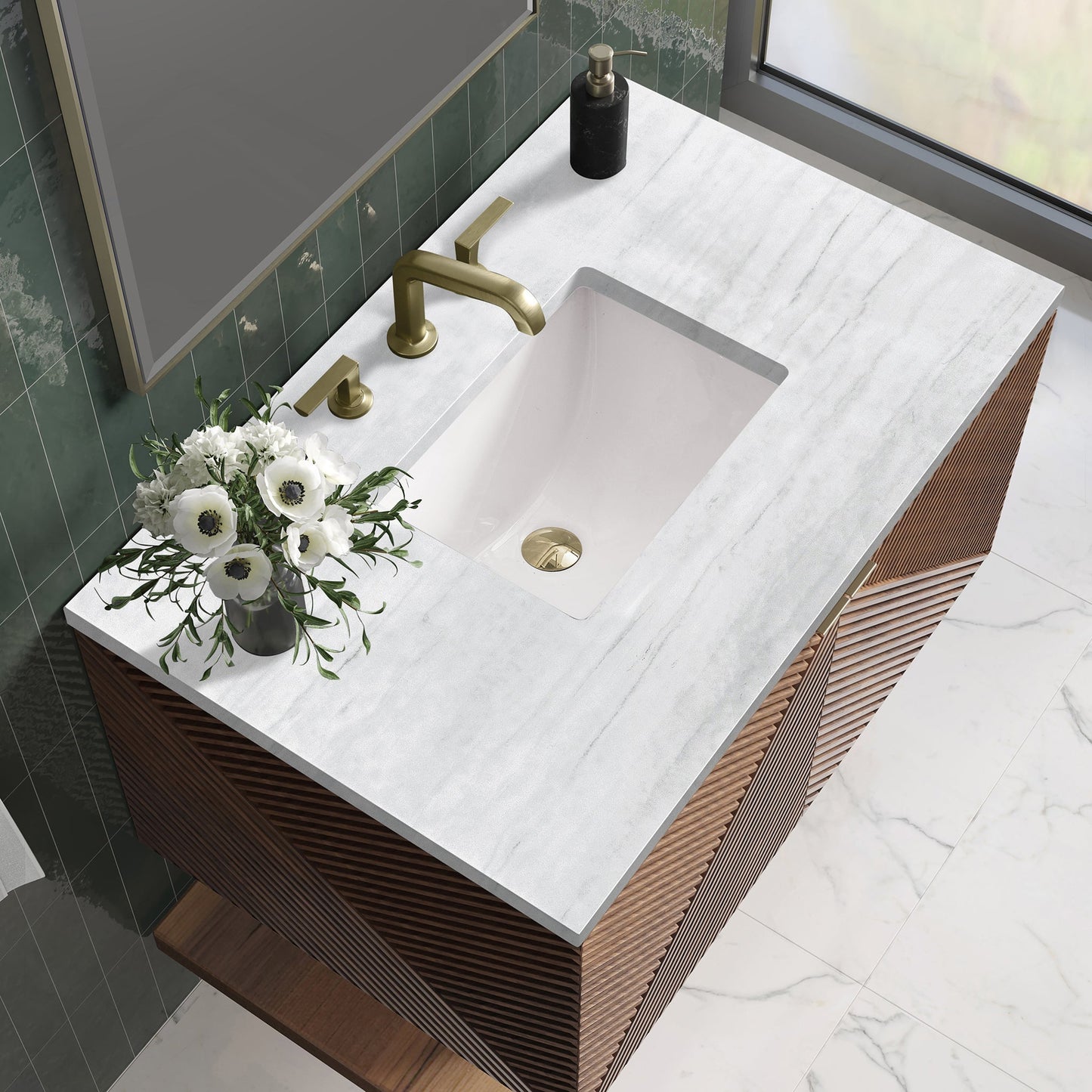 
                  
                    Marcello 36" Vanity Single Bathroom Vanity James Martin Vanities Arctic Fall Solid Surface 
                  
                