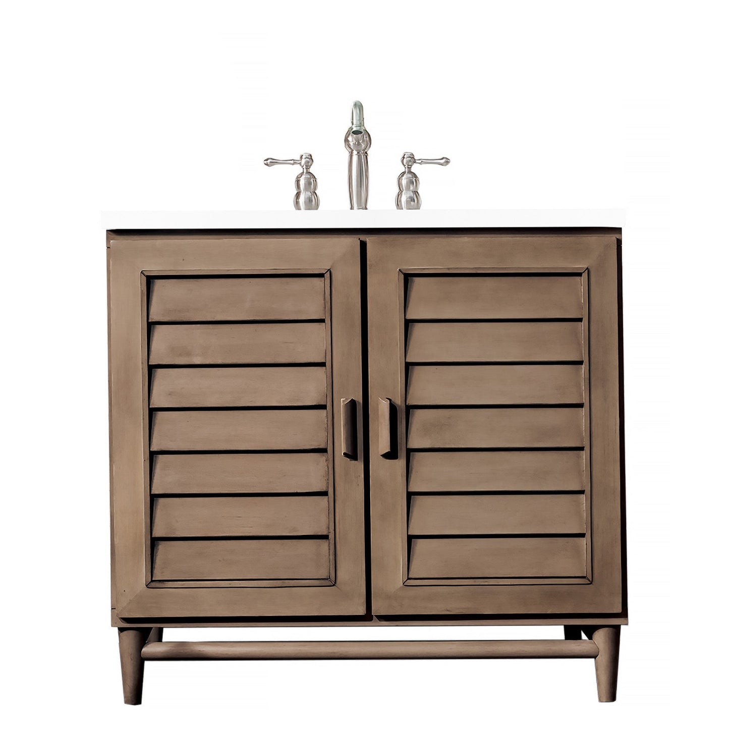 
                  
                    Portland 36" Single Bathroom Vanity in Whitewashed Walnut Single Bathroom Vanity James Martin Vanities 
                  
                